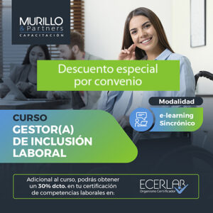 Curso Gestor(a) de inclusión laboral - Descuento especial